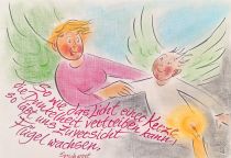 So wie das Licht einer Kerze die Dunkelheit vertreiben kann, so läßt uns Zuversicht Flügel wachsen. - unbekannt