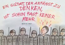 Ein Soldat, der anfängt zu denken, ist schon fast keiner mehr. - Heinrich Böll