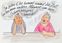 In jeder Ehe kommt einmal die Zeit, in der man andere Männer um ihre Schwerhörigkeit beneidet. - August Strindberg