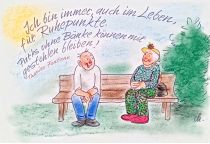 Ich bin immer, auch im Leben, für Ruhepunkte. Parks ohne Bänke können mir gestohlen bleiben. - Theodor Fontane