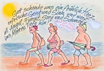Gott schenke uns ein fröhlich Herz, erfrische Geist und Sinn. Und werf' all Angst, Furcht, Sorg und Schmerz in Meeres Tiefe hin. - Paul Gerhardt