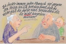 Ich dachte immer, jeder Mensch sei gegen den Krieg, bis ich herausfand, dass es welche gibt, die dafür sind, besonders die, die nicht hingehen müssen. - Erich Maria Remarque