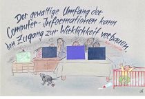 Der gewaltige Umfang der Computer-Informationen kann den Zugang zur Wirklichkeit verbauen. - Peter F. Drucker
